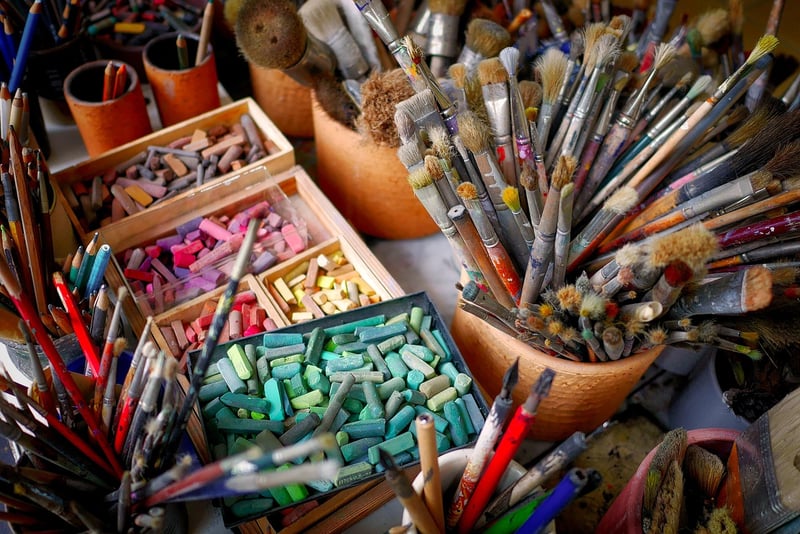 Repurposed Art Supplies
